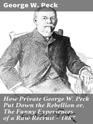 cover image of How Private George W. Peck Put Down the Rebellion or, the Funny Experiences of a Raw Recruit--1887